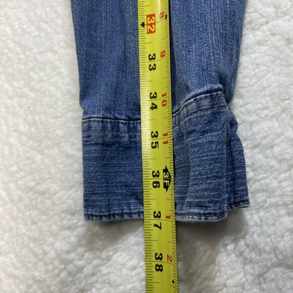 Wrangler Denim Shirt Shacket Mens Size 3X Indigo Blue Pearl Snap Pockets - Picture 5 of 9